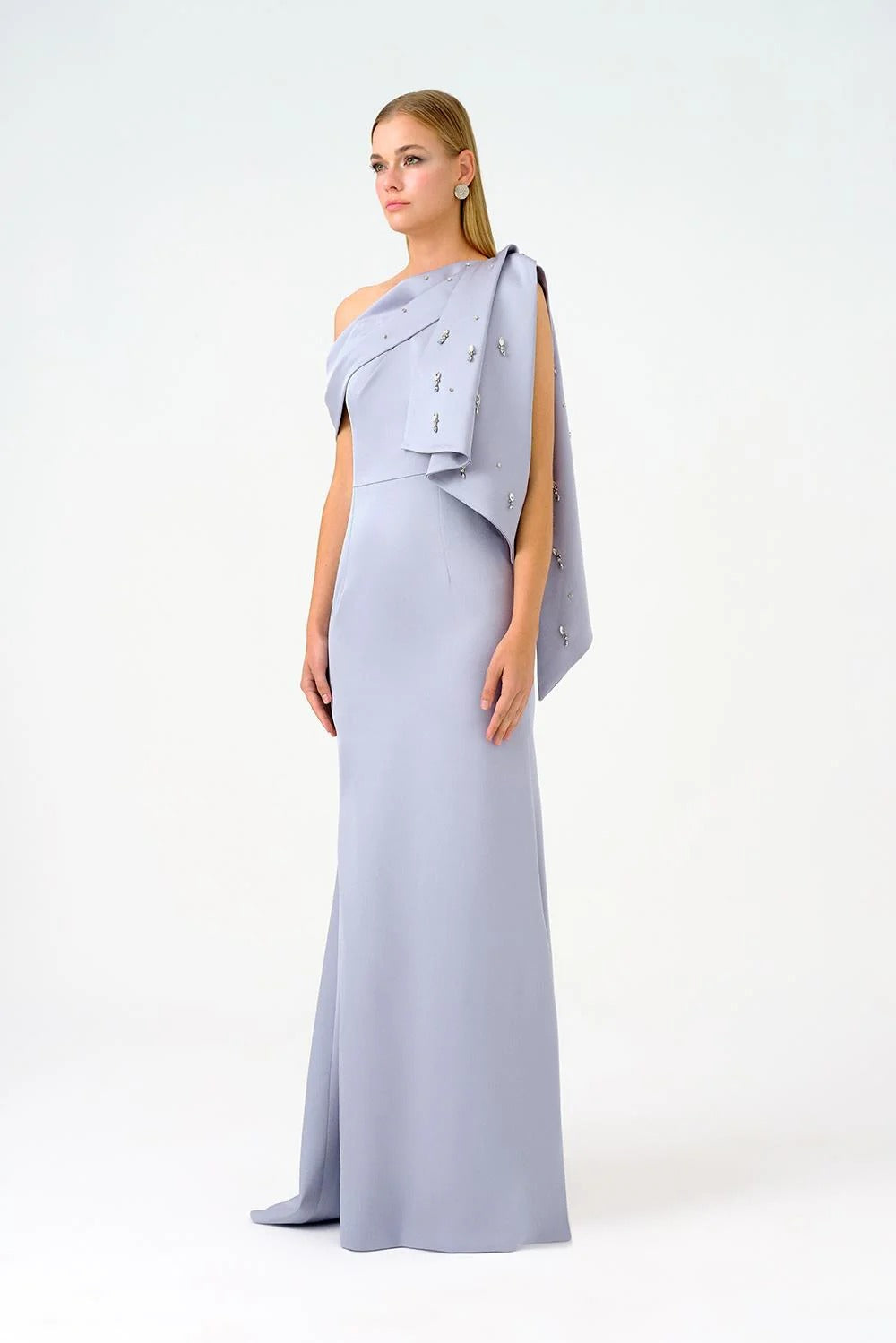 Beaded Mermaid Long Evening Dress