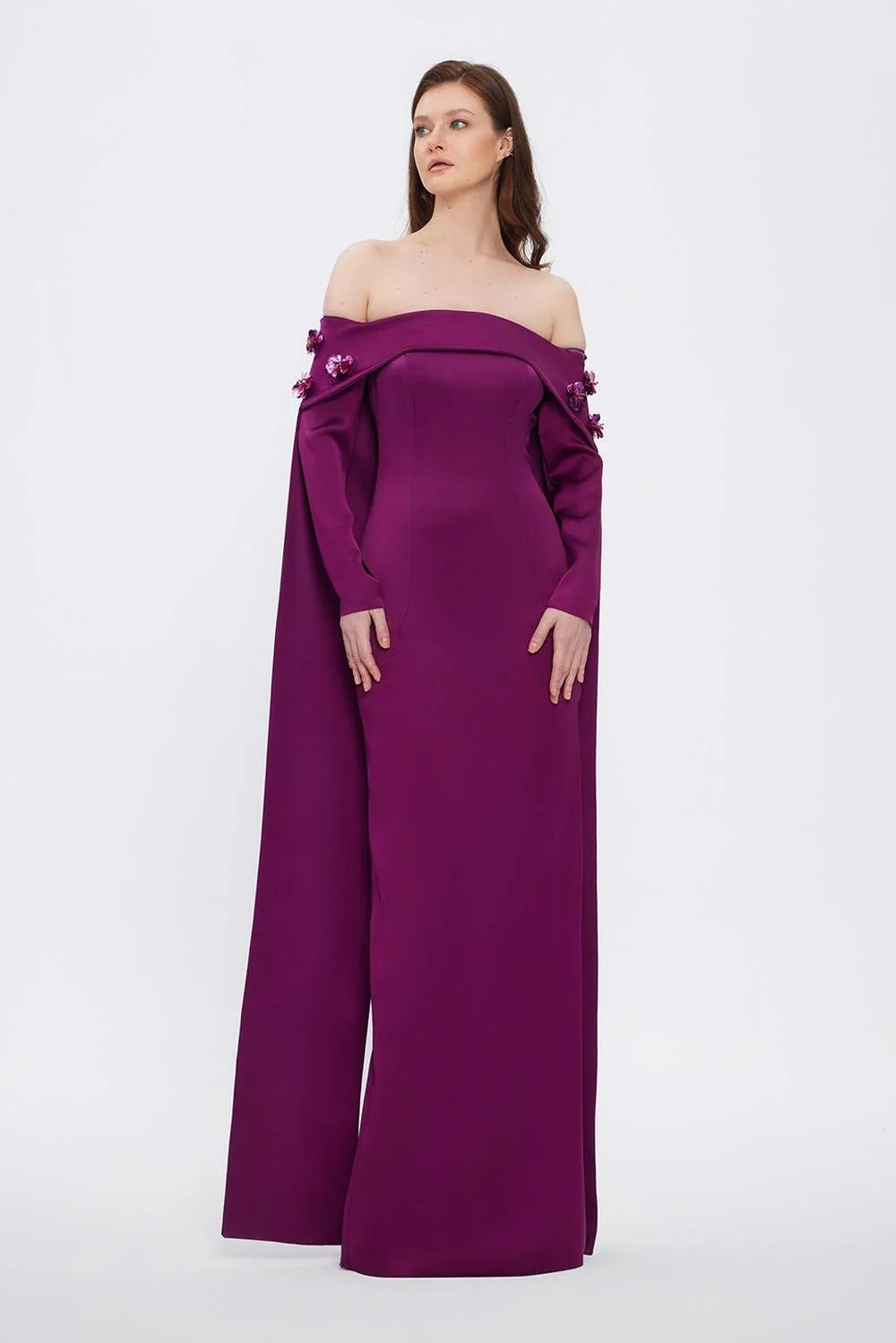 Strapless Neck Long Evening Dress