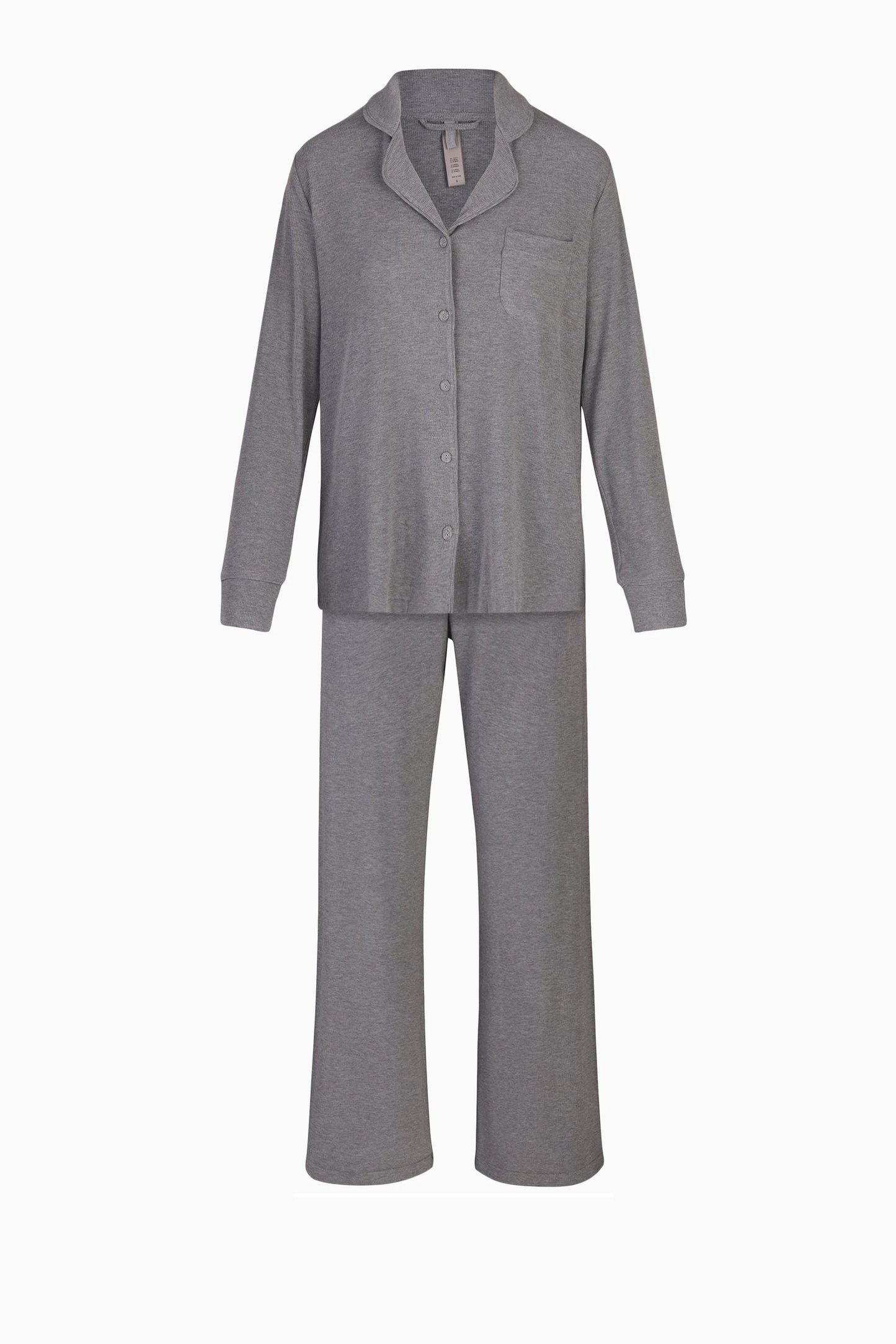 SKIMS Rib Sleep Set – Kadın Pijama Takımı- Heather Grey